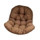 thumbnail image 2 of Cojín para silla de columpio, cojín para asiento de cesta colgante, cojines de respaldo gruesos y ligeros Café, 2 of 9
