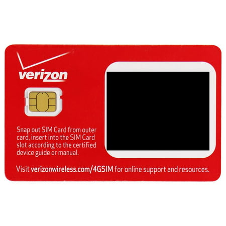 Verizon Wireless 4G LTE Nano SIM Card (BULK4FF-NFC-A) | Walmart Canada