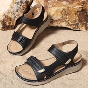 Womens Sandals Comfortable Women's Fashion Casual Spring New Beach Hollow Flat Sandals