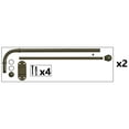 thumbnail image 4 of Urbanest Swing Arm Rods, 1/2", 24"-38", Antique Gold, Set of 2, 4 of 6