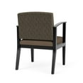 thumbnail image 3 of Amherst Wood Reception Waiting Guest Chair / Black Wood / Brown / Brown, 3 of 5