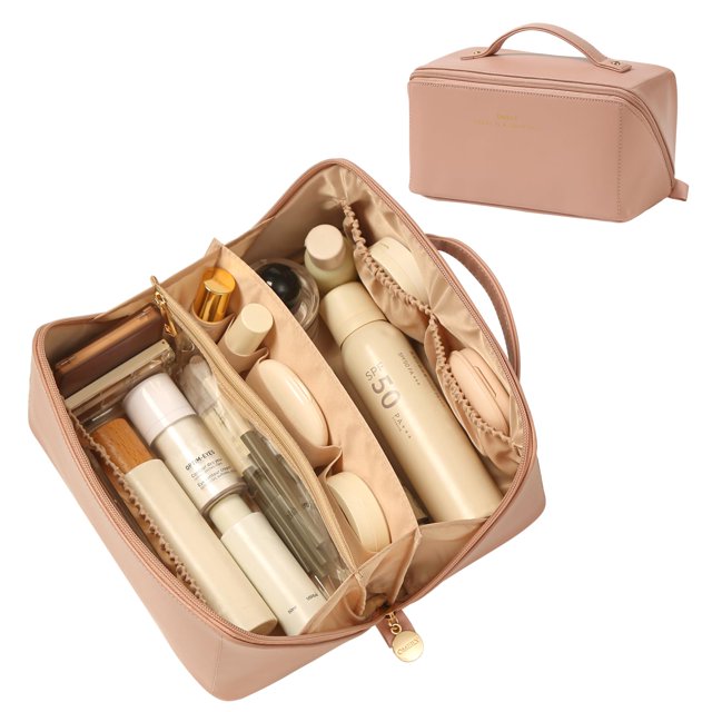 Organizador de bolsas de maquillaje Omeily Travel con asa para mujer
