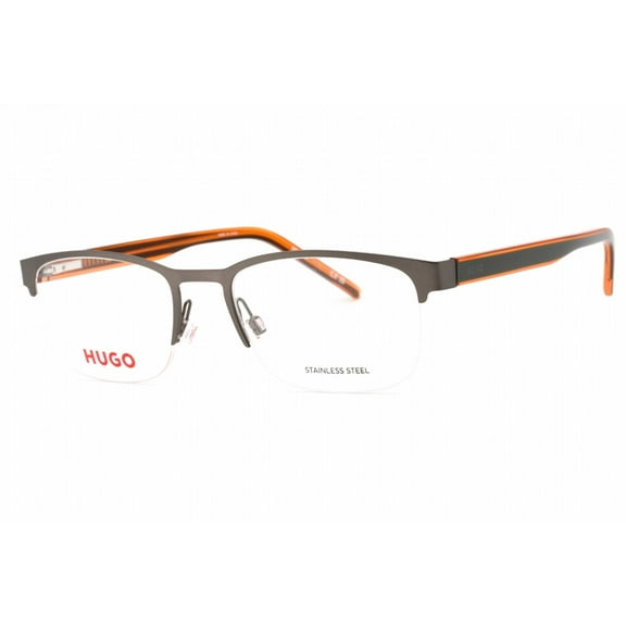 Hugo HG 1247 0SMF 00 Men's Ruthenium Green Metal Frame Eyeglasses