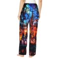 thumbnail image 2 of KLL Womens Magical Stained Glass Castle Print Pajama Pants Soft Pajama Bottoms for Women Cozy Lounge Pants-XX-Large, 2 of 7