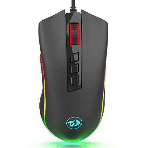 Redragon M711-FPS Cobra FPS Optical Switch (LK) Gaming Mouse with 16.8  Million RGB Color Backlit, 24,000 DPI, 7 Programmable Buttons