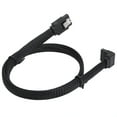 thumbnail image 3 of Serial ATA Cable, Stable Transmission Serial ATA 6gb/s Cable Serial ATA Adapter  For Serial ATA Hard Disk Black Elbow, 3 of 8