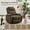 Massage heating | 54CM seat width | linen | coffee color, variant on Heated Electric Recliner Chair for Adults,360 Swivel Rocker Recliner with Massage & Heat, Glider Rocking Chair for Living Room, Nursery,Plush Comfort