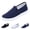 35# Dark Blue, variant on Women's Orthopedic Walking Loafers Classic Anti-Skid Arch Support Breathable Soft Sole Slip On Sport Shoes Comfortable Wide Width Solid Color Lightweight Nurse Running Athletic Sneakers,Black 43