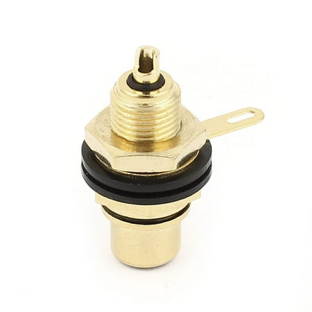 Rca Chassis Socket - Unique Bargains Audio Terminal Jack Panel Mount RCA Connector Female Adapter Socket Black