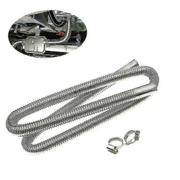 60-300cm Air Parking Heater Stainless Steel Exhaust Pipe Tube Gas Vent Fit Air Diesels Parking Tank Car Heaters Accessories