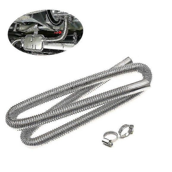 60-300cm Air Parking Heater Stainless Steel Exhaust Pipe Tube Gas Vent Fit Air Diesels Parking Tank Car Heaters Accessories