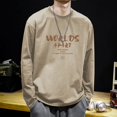 thumbnail image 2 of Sudadera con cuello redondo para hombre, camiseta de capa base para hombre, ropa holgada de primavera Y2k, ropa de calle japonesa, camiseta informal de una pieza, 2 of 4