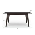 thumbnail image 2 of Modway Oracle 59" Rectangle Modern MDF Wood Dining Table in Cappuccino, 2 of 6