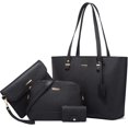 thumbnail image 1 of para mujer Bolsos de hombro grandes con asa superior Bolsos tipo cartera Monedero Bolso cruzado conjunto 4 piezas, 1 of 4