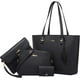 thumbnail image 1 of para mujer Bolsos de hombro grandes con asa superior Bolsos tipo cartera Monedero Bolso cruzado conjunto 4 piezas, 1 of 4