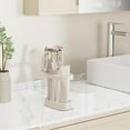 thumbnail image 6 of Tgbvmt Bathroom Toothbrush Rack Couples Toothbrush Cup Stand Set Space-Saving Toothbrush Holder with Drainage Detachable Base Easy to Clean Practical Organizer for Countertop Washbasin Bathroom, 6 of 6