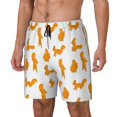 thumbnail image 2 of Uemuo Cartoon Squirrel Pattern Mens Swim Trunks Quick Dry Board Shorts with Mesh Lining, Stretch Beach Shorts Quick Dry No-Chafing Board Shorts-X-Large, 2 of 9