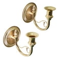 thumbnail image 2 of Kuntesetty 2 Pieces Candle Sconces for Sticks Candles Candle Rack Rustic Candlestick Holder Gold, 2 of 9