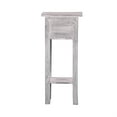 thumbnail image 4 of Sunset Trading Cottage Narrow Wood Side Table in Distressed Light Gray, 4 of 5