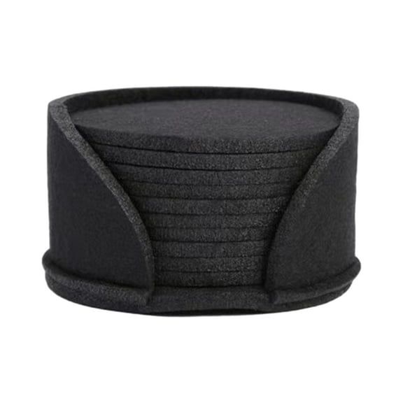 HomeLife 10 Pcs Felt Coasters Heat Insulation Water Absorbant Anti scalding Table Cup Drink Bottle Anti skid Placemats