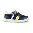 thumbnail image 1 of Tenis de malla para niño en color azul marino con detalles de piel en amarillo y laterales Dogi Tenis para niño, 1 of 5