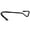 33mm Black, variant on CEORPER 1 Piece Multifunction Hanging Basket Hooks Hanger Tent Poles Post Strong Hanger