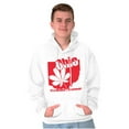thumbnail image 5 of Ohio Shaped State Pride Buckeye Leaf Hoodie Sweatshirt Women Men Brisco Brands S, 5 of 6