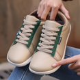 thumbnail image 3 of Men’s Wide Fit Casual Skate Sneakers Lightweight Lace Up Walking Shoes with Non Slip Sole for Daily Wear Travel Outdoor Comfort Athletic Shoes, 3 of 9