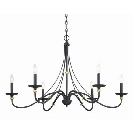 

Minka Lavery 1046 Westchester County 6 Light 40 Wide Taper Candle Chandelier - Sand Coal