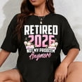 thumbnail image 1 of Playera de Mujer Retiro 2026 "Ya No Es Mi Problema" con Estampado Floral 100% Algodón, 1 of 7