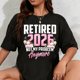 thumbnail image 1 of Playera de Mujer Retiro 2026 "Ya No Es Mi Problema" con Estampado Floral 100% Algodón, 1 of 7