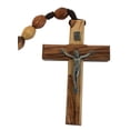 thumbnail image 6 of Holy Land Market Olive Wood Wall Rosary ( 39 Inches Long ), 6 of 8