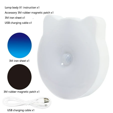 

WMYBD Gifts Night LightsHuman Body Induction Lamp Wireless Small Night Lamp Bedroom Sleep At Night Household Aisle Wardrobe Small Night Lamp