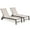 Beige, variant on Crestlive Products Aluminum Adjustable Chaise Lounge Chair with 2 Wheels, Brown