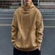 thumbnail image 1 of Ceisia Warm Mens Loose Fit Solid Color Gaiter Hood Pullover Sweatshirt Gifts, 1 of 4