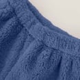 thumbnail image 3 of Bixock Girls Loungewear Pants High Waist Wide Leg Pants Kids Sleep Trousers Elastic Waist Solid Color Fleece Lined Soft Fall Winter Indoor Rest Casual Wear Size 9-10Years, 3 of 6