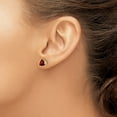 thumbnail image 3 of Auriga Fine Jewelry 14K Yellow Gold Garnet Stud Earrings for Women (L- 0.24 inch, W- 0.24 inch), 3 of 6