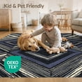 thumbnail image 4 of ODIKA 4'x6' Washable Area Rug Abstract Boho Panels Offset Geometric Motif Dining Farmhouse for Dorm Room, Small Living Stain Resistant Low Profile, Easy Care, 4 of 7