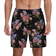 thumbnail image 2 of Picia Bouquet pattern Mens Swim Trunks with Compression Liner Stretch Beach Shorts Quick Dry with Zipper Pockets No-Chafing Board Shorts-3X-Large, 2 of 9
