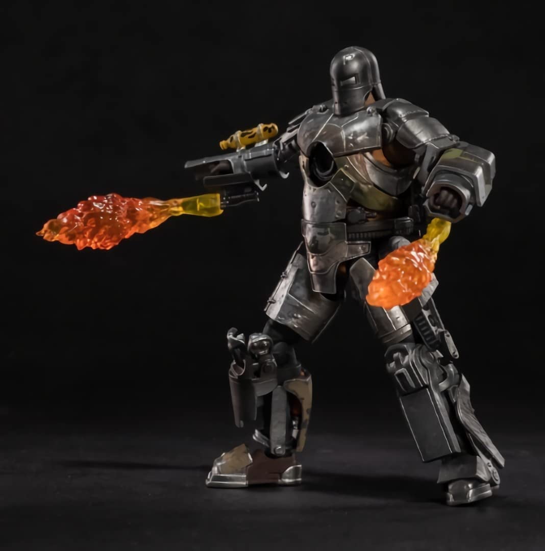 OVONNI 7 Inch Ironman MK1 Action Figure,Exquisite Painting Collectible Figure with Lots of Accessories (1/10 Scale)