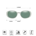 thumbnail image 2 of Gafas de sol de montura pequeña de moda europea y americana, gafas de sol personalizadas, fabricadas en PC, 2 of 5