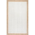 thumbnail image 2 of Kh Handloom Handmade Braided Natural Jute and Inner White Floor Area Rug, Scalloped Rug, Floor Carpet Rug…, 2 of 5