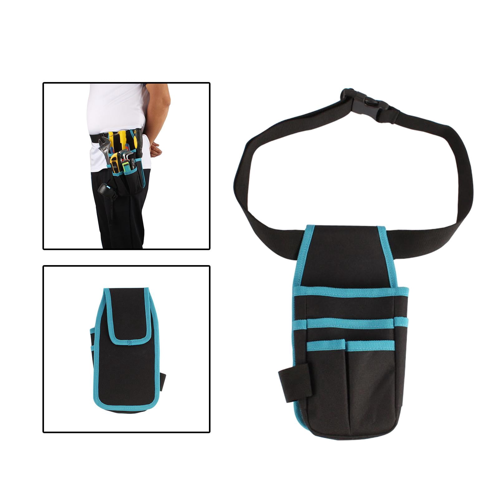 Waist Belt Tool Storage Pouch Organizer Waist Tool Bag Durable Small Tool Pouch Carpenters Tool Belt Handyman Woodworking Carpenter Home DIY with a belt