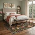 thumbnail image 2 of KUETH 9'X12' Vintage Floral Area Rugs Machine Washable Rugs for Living Room, Non Slip Flat Pile Rug with Rubber Backing, Boho Rug for Entryway Bedroom Dining Room Home Office, 2 of 3