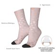 thumbnail image 4 of KLL Rose Gold Abstract Spots 1 Print Cool Socks Men's Women's Crew Socks Funny Crazy Novelty Stockings, 4 of 6