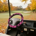 thumbnail image 3 of HUIACONG Halloween Print Golf Cart Steering Wheel Covers 13-14 Inches Flannel Soft Comfortable Golf Steering Wheel Protection Easy to Install Compatible with EZGO Yamaha Club Cars, 3 of 7