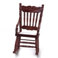 thumbnail image 4 of Miniature Wooden Rocking Chairs W/ Sofa Set Scenery Supplies Ornaments Sunnimix Sillas mecedoras de casa de muñecas, 4 of 8