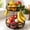 Brown, variant on 2 Tier Large Fruit Bowl with 2 Banana Hangers - Durable Metal Wire Basket Kitchen Countertop Organizer Storage Rack