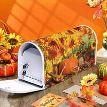 YOPINCO fall Pumpkin Daisy Mailbox Covers Magnetic ,Mailbox Wraps Post Letter Box Cover for Holiday Garden Yard Decor-21x18 in