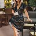 thumbnail image 3 of Kdxio Cool Sports Car Pattern Summer Dresses for Women Casual Tshirt Short Sleeve Floral Sundress Beach Cover Ups with Pockets, 3 of 6